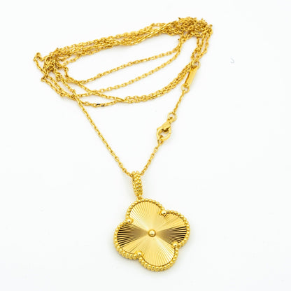 [Clover Jewelrys]CLOVER 25MM PEDANT NECKLACE GOLD