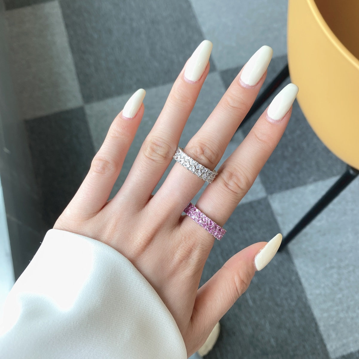 [Clover Jewelrys]Sparkling Full Heart Ring