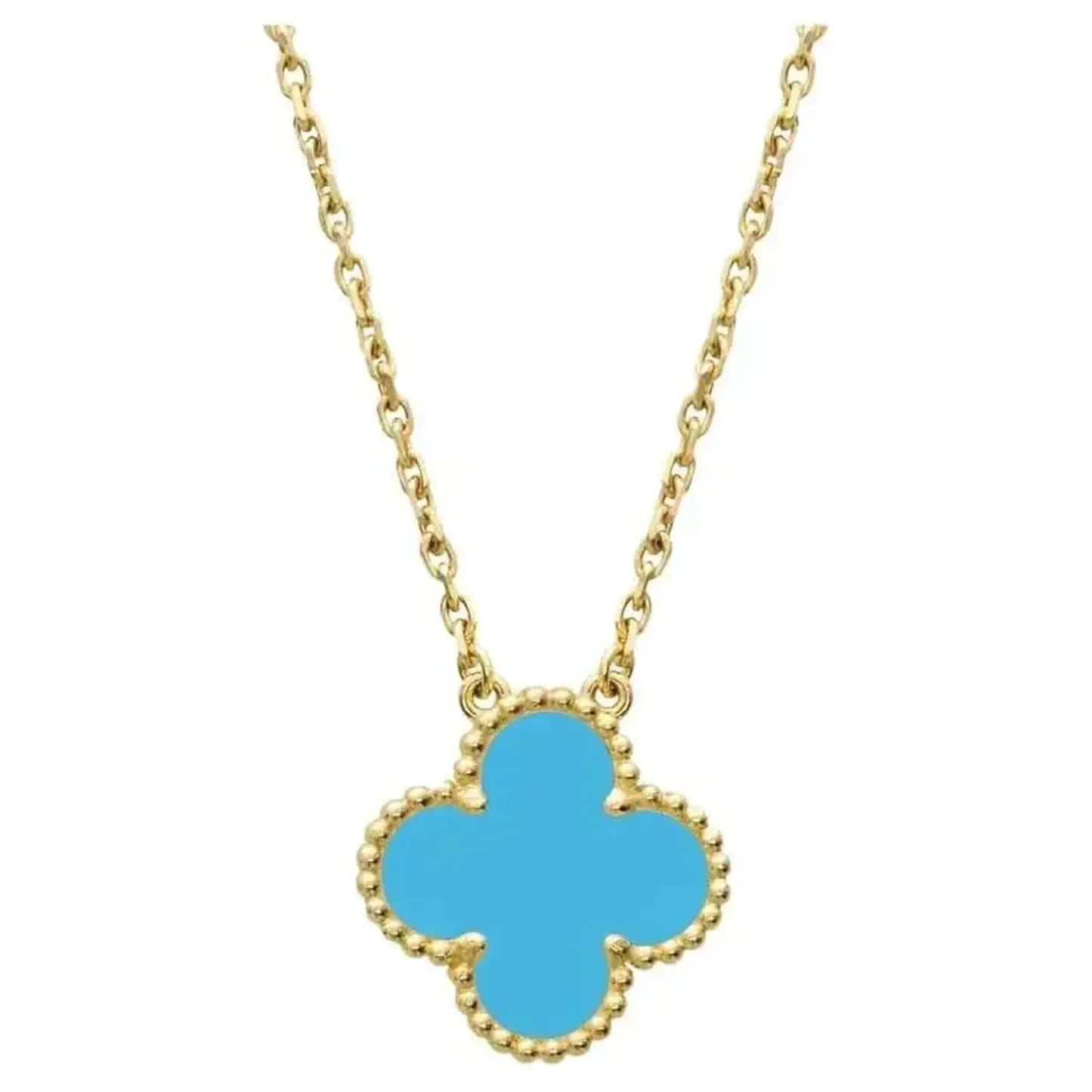 [Clover Jewelrys]CLOVER 15MM VINTAGE TURQUOISE NECKLACE