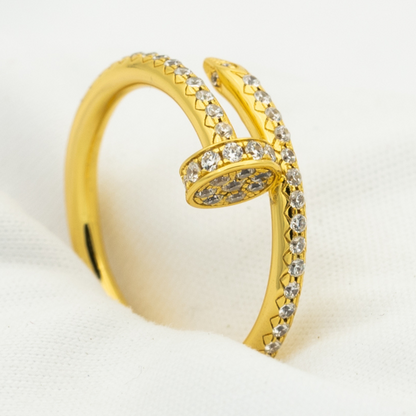 [Clover Jewelrys]JUSTE RING 1.8MM GOLD DIAMONDS