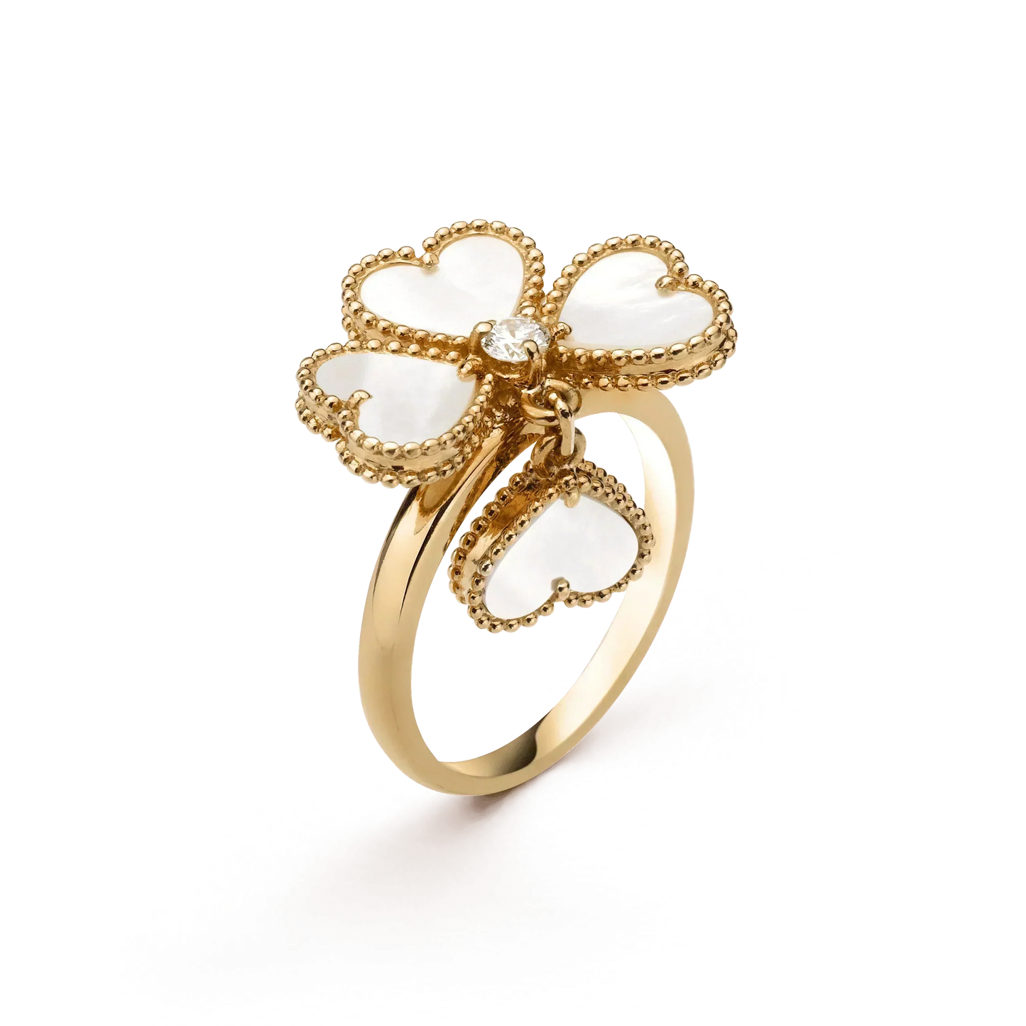 [Clover Jewelrys]SWEET CLOVER WHITE MOP RING