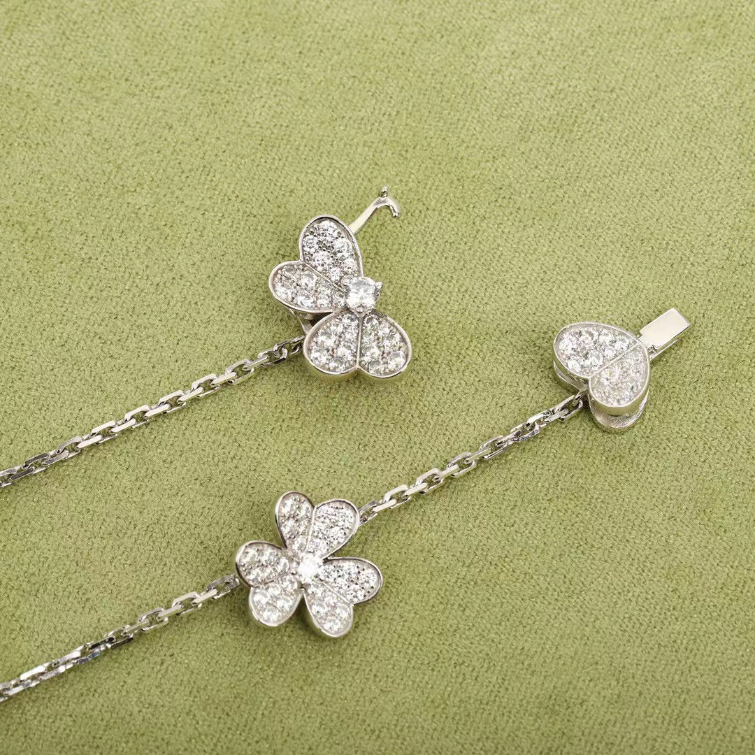 [Clover Jewelrys]FRIVOLE SILVER 9 FLOWERS NECKLACE