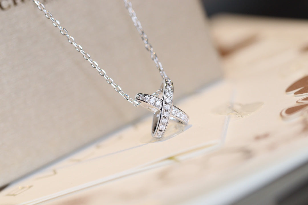 [Clover Jewelrys]JEUX DE DIAMOND NECKLACE