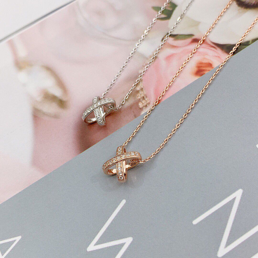 [Clover Jewelrys]JEUX DE DIAMOND NECKLACE