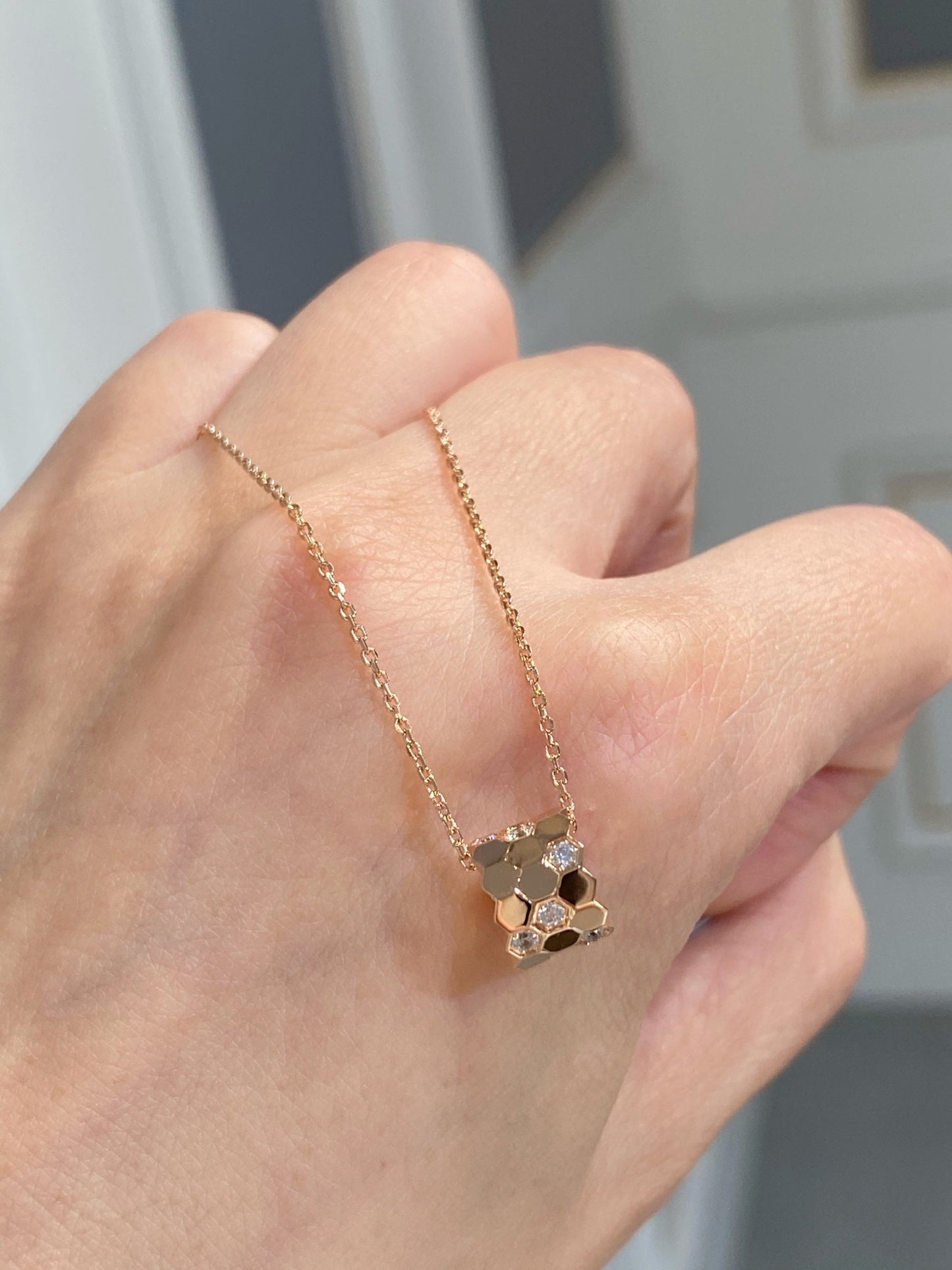 [Clover Jewelrys]BEE LOVE DIAMOND NECKLACE