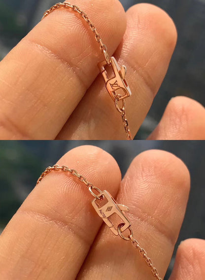 [Clover Jewelrys]BLOSSOM PENDANT PINK GOLD AND DIAMOND