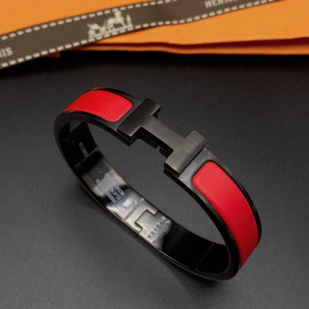 [Clover Jewelrys]CLIC HM SO BLACK RED BRACELET