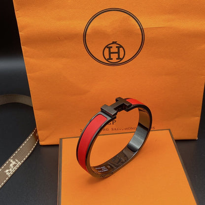 [Clover Jewelrys]CLIC HM SO BLACK RED BRACELET