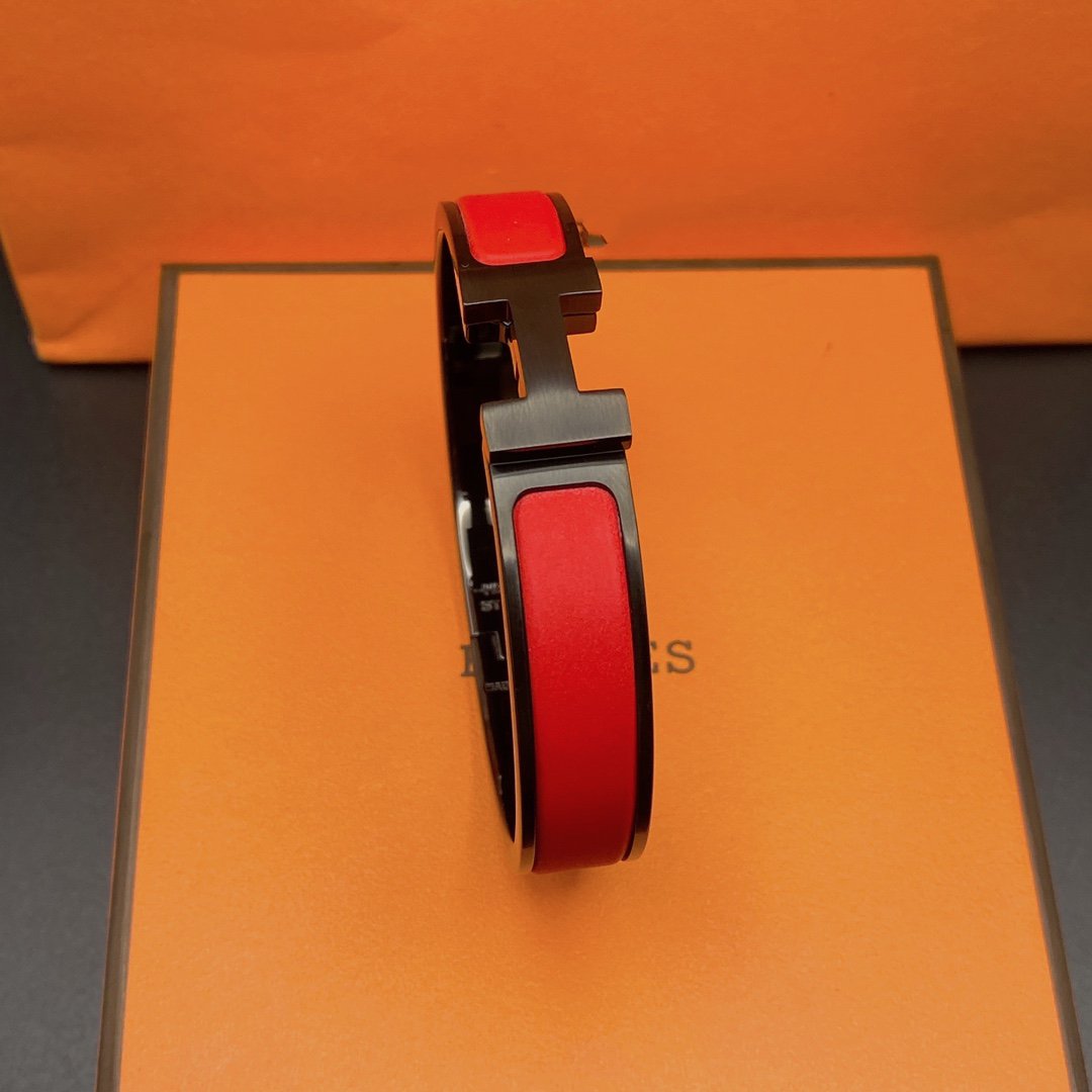 [Clover Jewelrys]CLIC HM SO BLACK RED BRACELET