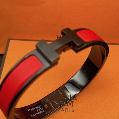 [Clover Jewelrys]CLIC HM SO BLACK RED BRACELET