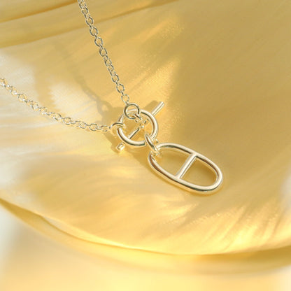 [Clover Jewelrys]HM CHAINE D'ANCRE PENDANT NECKLACE STERLING SILVER