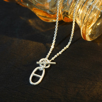 [Clover Jewelrys]HM CHAINE D'ANCRE PENDANT NECKLACE STERLING SILVER