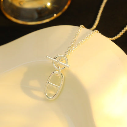 [Clover Jewelrys]HM CHAINE D'ANCRE PENDANT NECKLACE STERLING SILVER