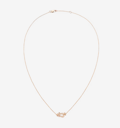 [Clover Jewelrys]FORCE 10 DIAMOND PINK GOLD NECKLACE MINI MODEL