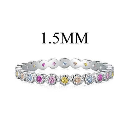 [Clover Jewelrys]Radiant Sparkling Round Cut Daily Ring