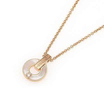 [Clover Jewelrys]GARI NECKLACE PINK GOLD MOP