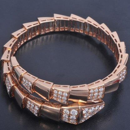 [Clover Jewelrys]SERPENTI BRACELET PINK GOLD DIAMOND