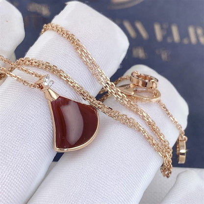 [Clover Jewelrys]DREAM NECKLACE CARNELIAN 1 DIAMOND