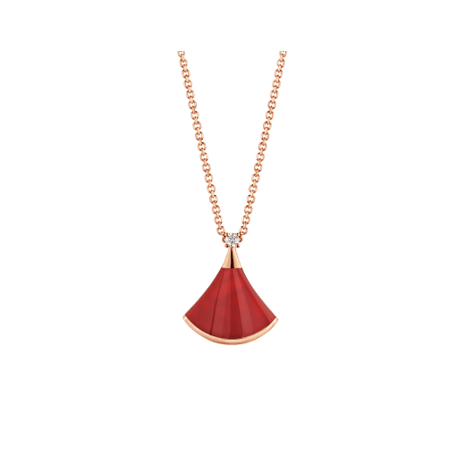 [Clover Jewelrys]DREAM NECKLACE CARNELIAN 1 DIAMOND