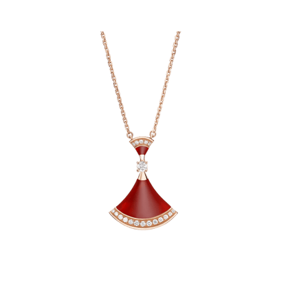 [Clover Jewelrys]DREAM NECKLACE CARNELIAN DIAMOND