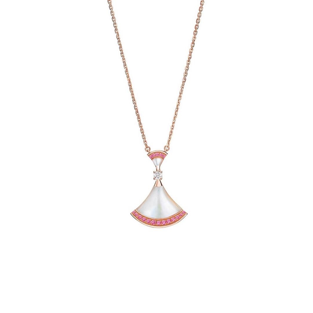 [Clover Jewelrys]DREAM NECKLACE MOP PINK DIAMOND