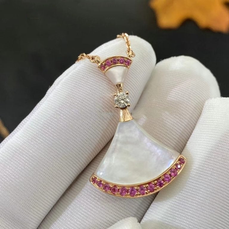 [Clover Jewelrys]DREAM NECKLACE MOP PINK DIAMOND