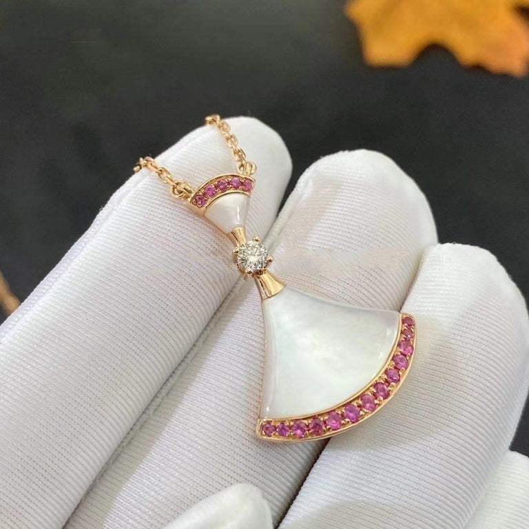 [Clover Jewelrys]DREAM NECKLACE MOP PINK DIAMOND