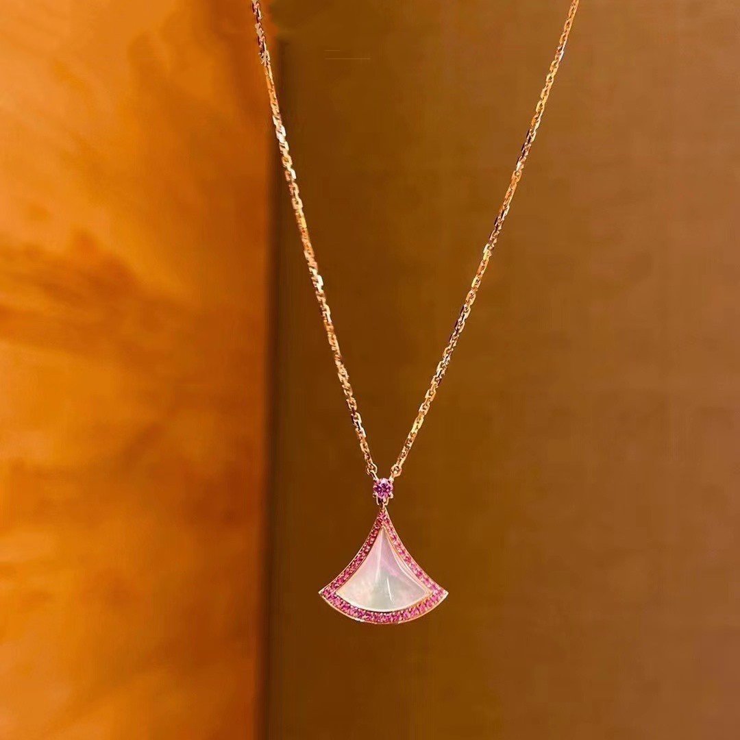 [Clover Jewelrys]DREAM NECKLACE MOP DIAMOND PINK