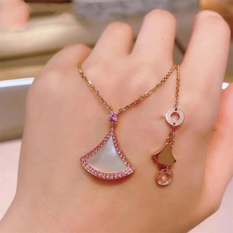 [Clover Jewelrys]DREAM NECKLACE MOP DIAMOND PINK