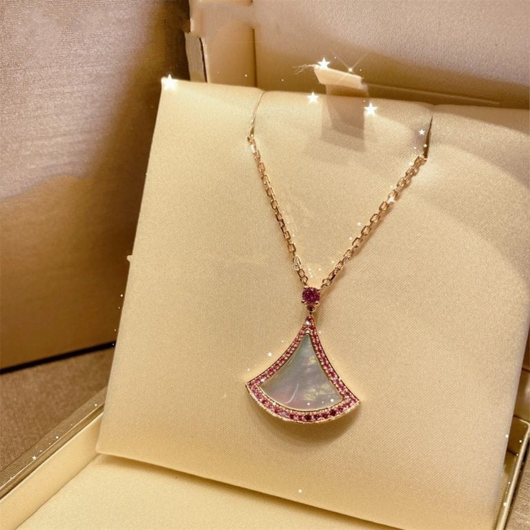 [Clover Jewelrys]DREAM NECKLACE MOP DIAMOND PINK