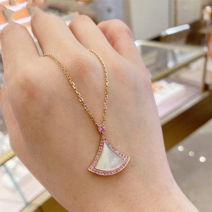 [Clover Jewelrys]DREAM NECKLACE MOP DIAMOND PINK