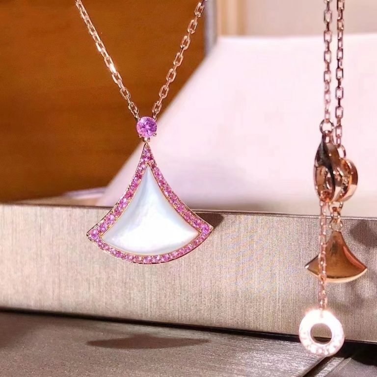 [Clover Jewelrys]DREAM NECKLACE MOP DIAMOND PINK