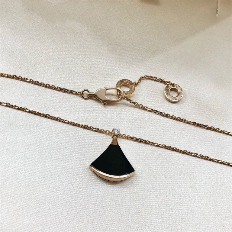 [Clover Jewelrys]DREAM NECKLACE ONYX 1 DIAMOND