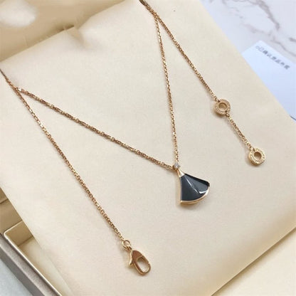 [Clover Jewelrys]DREAM NECKLACE ONYX 1 DIAMOND