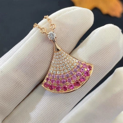 [Clover Jewelrys]DREAM NECKLACE PINK GOLD PINK DIAMOND