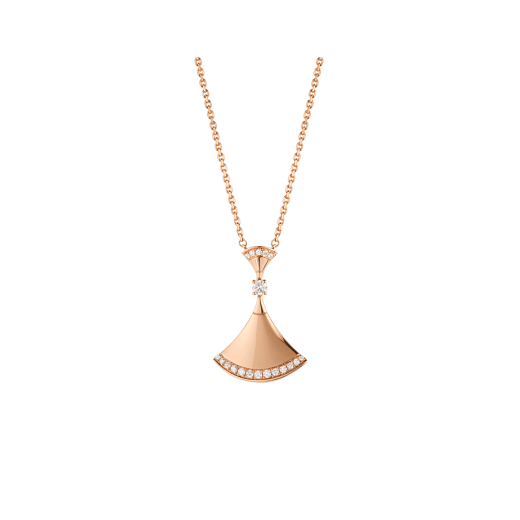 [Clover Jewelrys]DREAM NECKLACE PINK GOLD DIAMOND