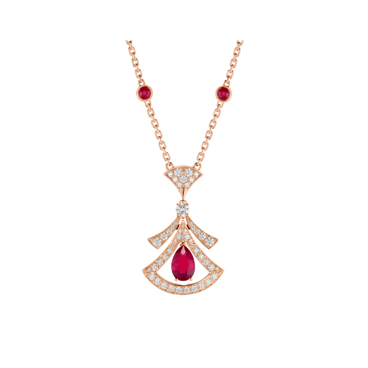 [Clover Jewelrys]DREAM NECKLACE CARNELIAN DIAMOND PINK GOLD