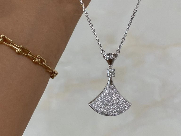 [Clover Jewelrys]DREAM NECKLACE SILVER FULL DIAMOND