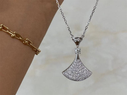 [Clover Jewelrys]DREAM NECKLACE SILVER FULL DIAMOND