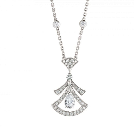 [Clover Jewelrys]DREAM NECKLACE WHITE DIAMOND SILVER