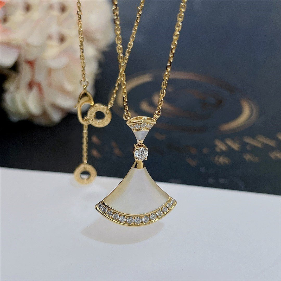 [Clover Jewelrys]DREAM NECKLACE MOP GOLD DIAMOND