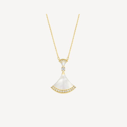 [Clover Jewelrys]DREAM NECKLACE MOP GOLD DIAMOND