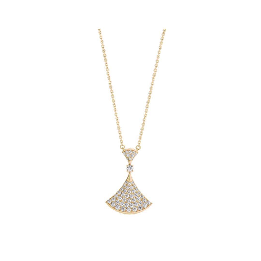 [Clover Jewelrys]DREAM NECKLACE GOLD FULL DIAMOND