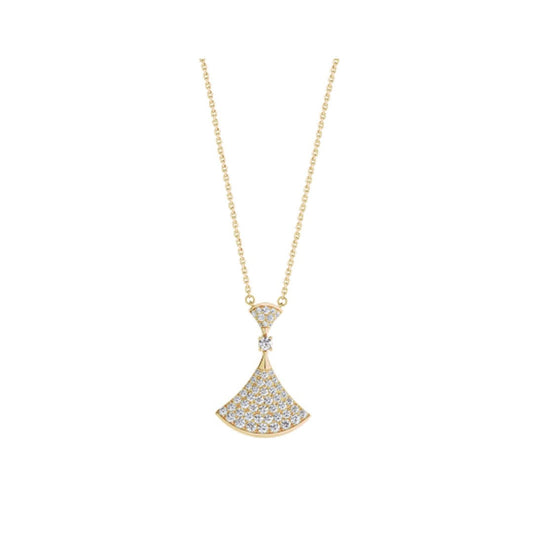 [Clover Jewelrys]DREAM NECKLACE GOLD FULL DIAMOND