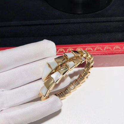 [Clover Jewelrys]SERPENTI BRACELET MOP GOLD