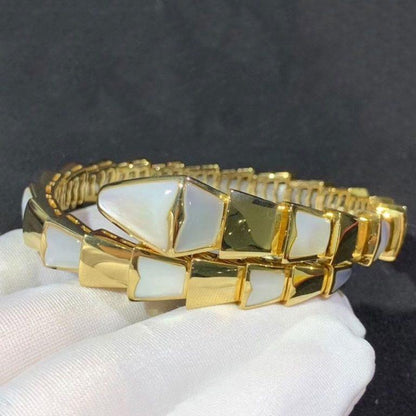 [Clover Jewelrys]SERPENTI BRACELET MOP GOLD