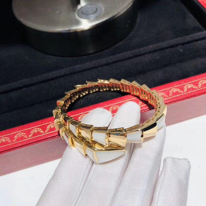 [Clover Jewelrys]SERPENTI BRACELET MOP GOLD