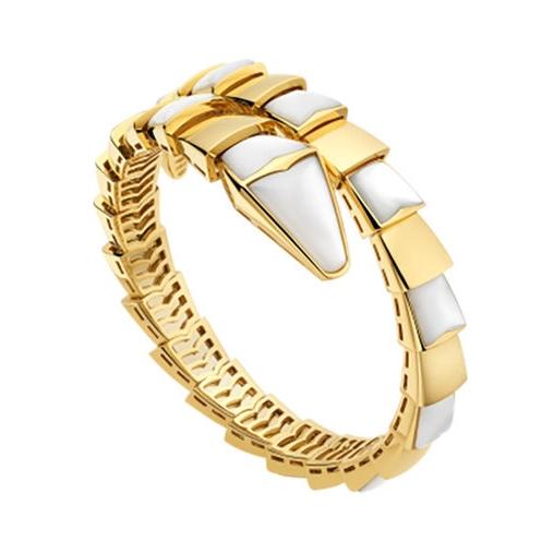 [Clover Jewelrys]SERPENTI BRACELET MOP GOLD