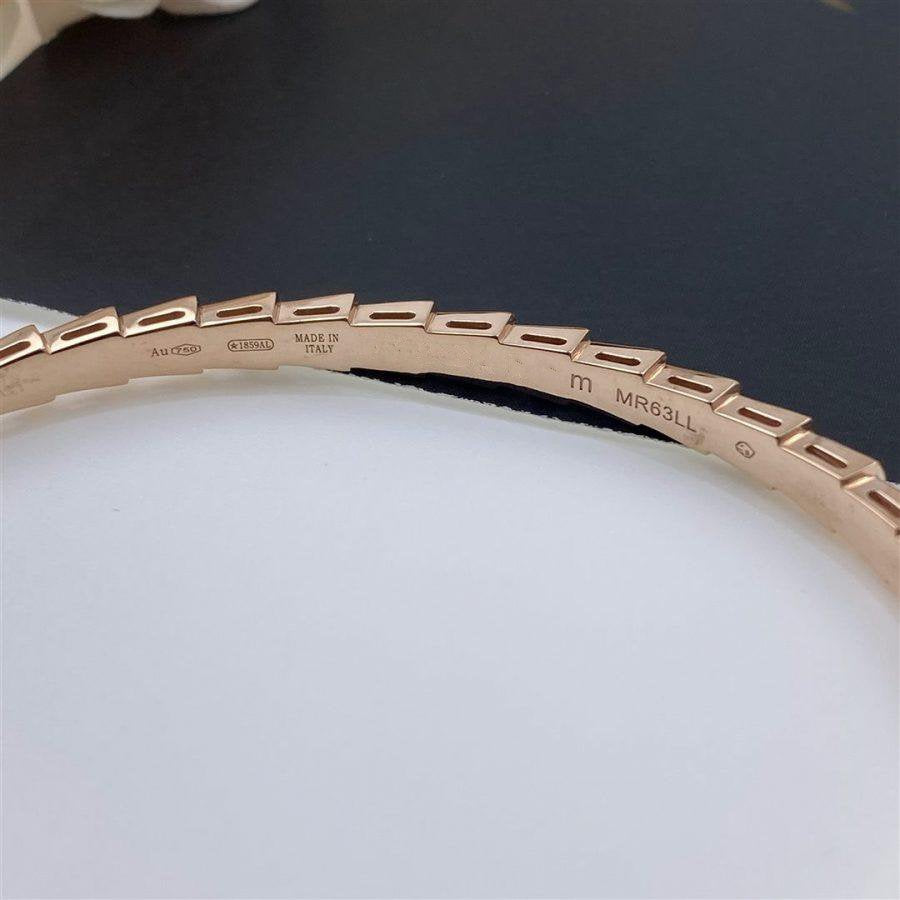 [Clover Jewelrys]SERPENTI BRACELET PINK GOLD MOP DIAMOND