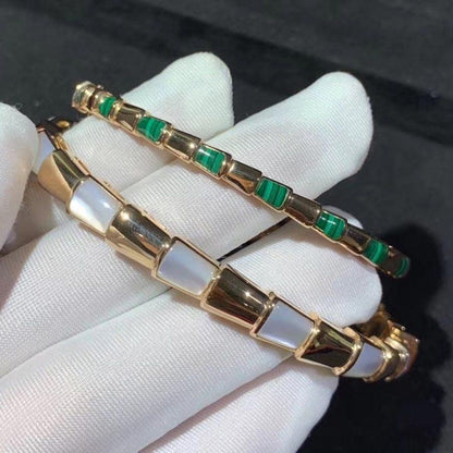 [Clover Jewelrys]SERPENTI BRACELET PINK GOLD MOP